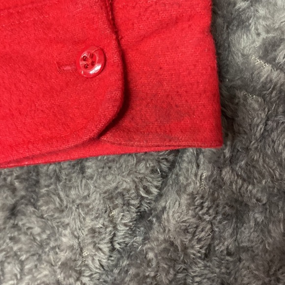 Woolrich cotton 2XL long red long sleeve button up - Picture 13 of 13